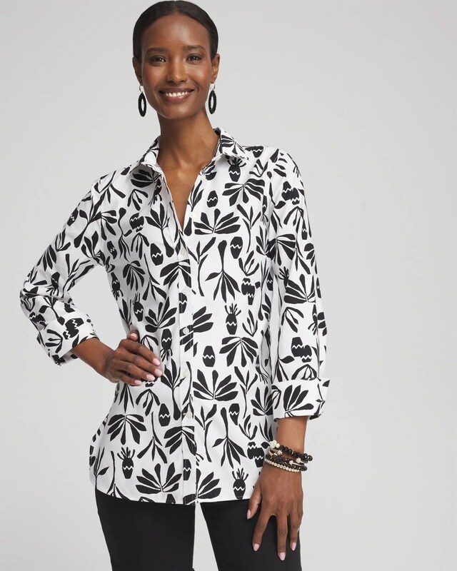 No Iron Stretch Pottery Shirt
